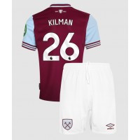 Echipament fotbal West Ham United Max Kilman #26 Tricou Acasa 2024-25 pentru copii maneca scurta (+ Pantaloni scurti)